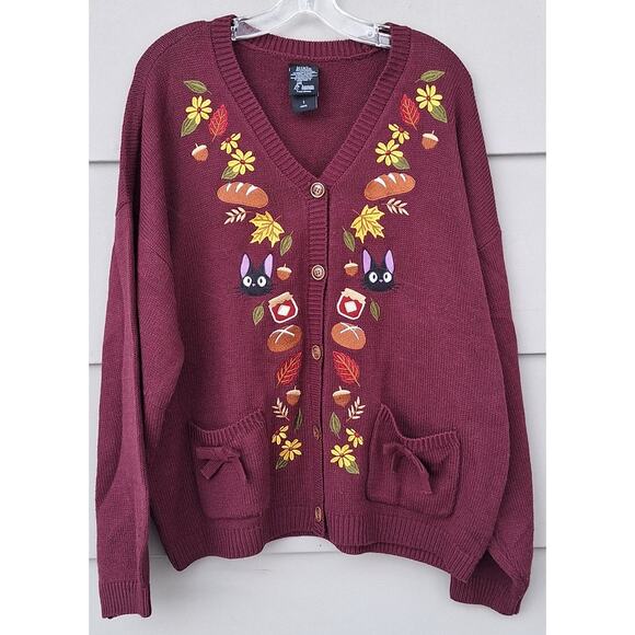 Hot Topic Sweaters - Hot Topic Her Universe Studio Ghibli Kiki's Delivery Service Cardigan Sweater 1X